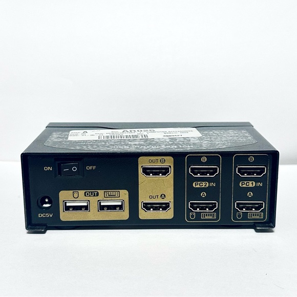 CKL HDMI KVM 2 Port 4K 30Hz Dual Monitor Extended Display (CKL-922HUA) No Cables - Picture 3 of 6